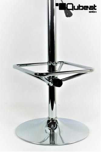 Bistro-Tisch holz, Fußstütze, quadratische Holzplatte, höhenverstellbar