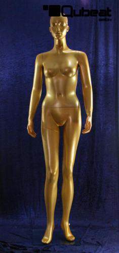 Qubeat Schaufensterpuppen weiblich Gold 