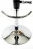 2 x Barstool black height adjustable ergonomically shaped design - "Bianca"