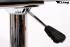 2 x Barstool black height adjustable with backrest 360 swivel seat top - "Tobias"