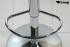 2 x Barstool red height adjustable with backrest swivel seat top - "Steffen"