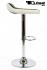 2 x Design Barstool black white, height adjustable, seat rotates 360� - "Sunny Soft"