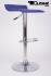 2 x Design Barstool blue, height adjustable, seat rotates 360 - "Sunny"