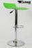 2 x Design Barstool lime green, height adjustable, seat rotates 360 - "Sunny"