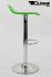 2 x Design Barstool lime green, height adjustable, seat rotates 360 - "Sunny"