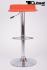 2 x Design Barstool orange, height adjustable, seat rotates 360 - "Sunny"