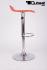 2 x Design Barstool orange, height adjustable, seat rotates 360 - "Sunny"
