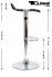 2 x Design Barstool silver, height adjustable, seat rotates 360� - "Sunny"