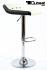 2 x Design Barstool white black, height adjustable, seat rotates 360 - "Sunny Soft"