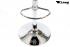 2 x Design Barstool white black, height adjustable, seat rotates 360 - "Sunny Soft"