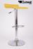 2 x Design Barstool yellow, height adjustable, seat rotates 360 - "Sunny"