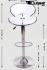 2 x Designer Barstool creme padded height adjustable by gas lift action - "Tom"
