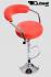 2 x Designer Barstool orange height adjustable by gas lift action &#8211;