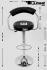 2 x Designer Barstool orange height adjustable by gas lift action &#8211;