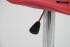 2 x Designer Barstool red height adjustable, ergonomically shaped seat - "Simon"