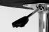 2 x Designer Barstool red height adjustable with padded backrest and removable armrest - "Theo"