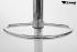 2 x Designer Barstool  white height adjustable with padded backrest and removable armrest - "Theo"