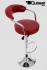 2 x Designer Barstool wine-red height adjustable by gas lift action –