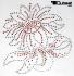 2x Strassmotiv Strass Blume 17x19cm Hotfix B�gelbild Applikation Strasssteine f�r Kleidung