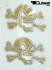 2x Strassmotiv Strass Totenkopf 16x11cm Hotfix B�gelbild Applikation Strasssteine f�r Kleidung