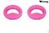 2x Barhocker Lehne Sitz pink gepolstert Barhockersitz Ersatzteil Stuhl Stuhlsitz