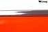 2x Barhocker orange hhenverstellbar mittels Gasdruckfeder mit Design Chromfusttze - "Vanessa"