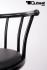 2x Barstool Black Design, Black Padded Seat "Martin" B-stock
