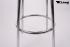 2x Barstool Chrome Design, Black Padded Seat "Martin"