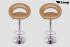 2x Design Barhocker gold gepolstert hhenverstellbar TV-zertifizierte Gasdruckfeder -