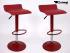 2x Design Barhocker rot hhenverstellbar 360 drehbar - "Sunny Base"