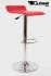 2x Design Barhocker rot hhenverstellbar 360 drehbar - "Sunny"