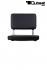 2x Design Barhocker Sitz in schwarz mit gepolsterter Sitzflche und Lehne Hocker Sitz Lehne