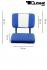 2x Design Barhocker Sitz in schwarz mit gepolsterter Sitzflche und Lehne Hocker Sitz Lehne