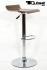 2x Design Barstool wood, height adjustable, seat rotates 360 -