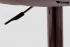 2x Designer Barstool silver padded height adjustable by gas lift action -