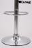 2x Designer Barstool  white REAL LEATHER height adjustable by gas lift action - "Clemens"