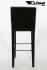 2x Edler Holzbarhocker braun Barhocker Holz Holzgestell B-WARE schwarz mit Lehne "Chris"