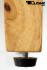 2x Edler Holzbarhocker braun Holzgestell Natur mit verstellbaren Bodengleitern und Lehne Barhocker Holz "Michael"