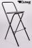 2x Folding Chair, Black, Simple Design "Max "