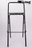 2x Folding Chair, Black, Simple Design "Max "