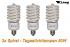 3x Tageslichtlampe 50W=250W, Spiral-Tageslichtlampe entspricht 250W