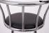 4x Barhocker chrom, B-Ware, schwarzer gepolsterter Sitz, drehbar - "Martin"