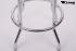 4x Barstool White, padded, chorme "Maik"