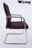 4x Freischwinger Kunstleder braun gepolstert, chrome - "Seattle"