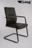 4x Freischwinger Kunstleder braun gepolstert, schwarz - "Seattle" B-Ware