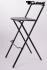 6x Folding Chair, Black, Simple Design "Max "