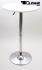Bistro Table White, Round Wooden Board, Height-Adjustable- 