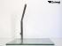 Glass plate with spike