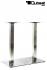 Tischgestell 72 cm Tischfu� doppel Edelstahl Gestell rechteckiger Fu� Frankfurt