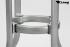 Aluminium Table Round, with Glass Plate, Flattened Legs-"Halle"